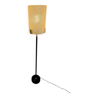 Old metal and persplex floor lamp, French design, vintage 60s
