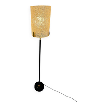 Old metal and persplex floor lamp, French design, vintage 60s