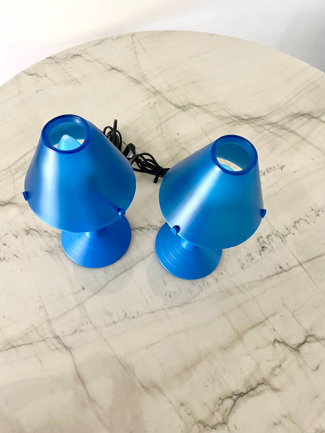 Pair of Lulu lamps by Veneta Lumi Z 2000 90s