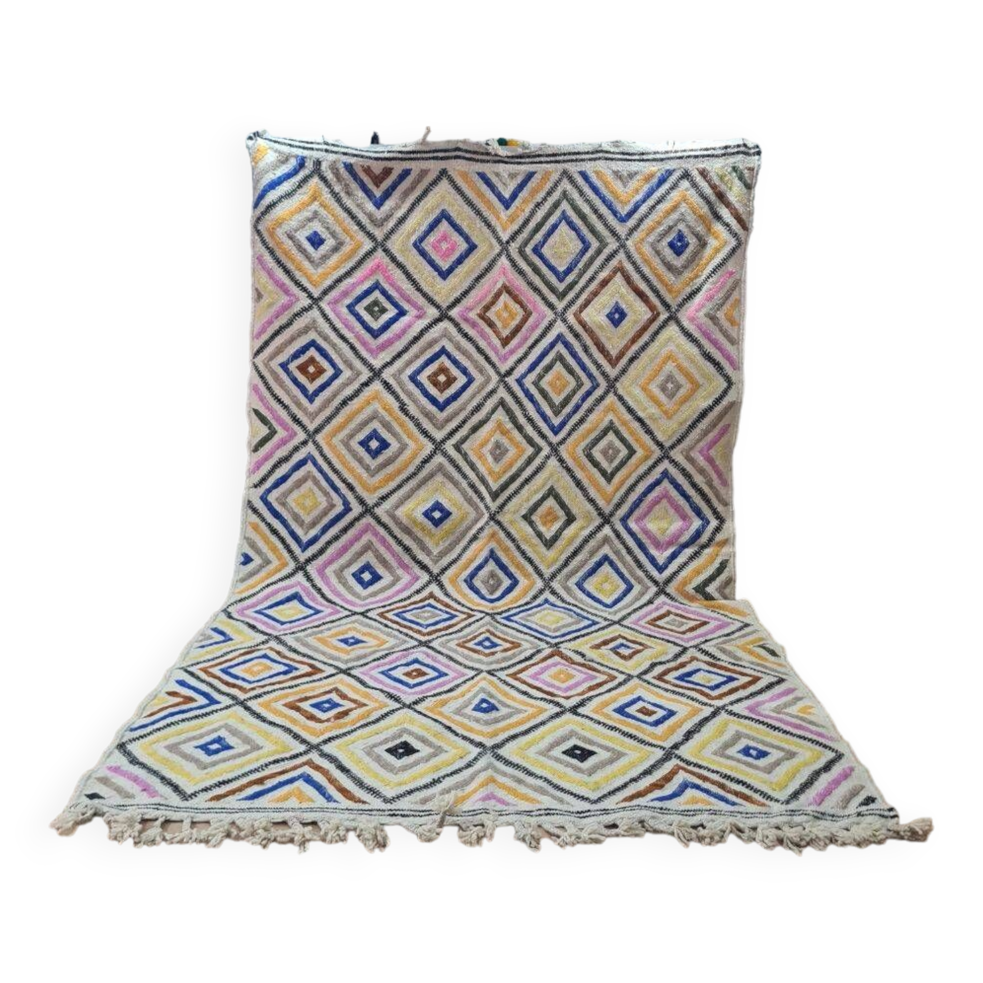 Handmade wool Berber rug 300X200 cm