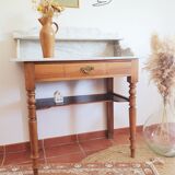 Old and beautiful marble console