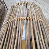 Two rattan wall lights