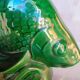 Saint Clement fish in green vintage ceramic