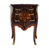 Marquetry chest of drawers with inlay in Louis XV style