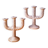 Paire de candélabres, Grottes Dieulefit, 1960
