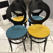 Set of 4 Baumann Bistro chairs, Mouette model, vintage 1970