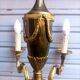 Superb 6-light chandelier in gilded bronze in Louis XVI style, in working condition.
