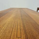 Table et chaises en noyer par Antonio Virgilio pour Bernini Italie années 1970