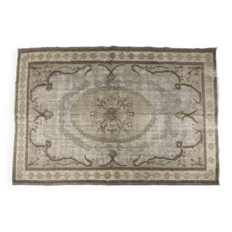 Tapis turc vintage noué à la main, modèle Home Living, référence V-52