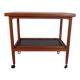 Teak Flip-Flop Expandable Cart with Removable Tray by Grete Jalk for Poul Jeppesens Møbelfabrik, Denmark, 1960s