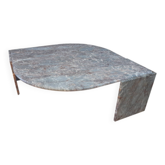 Table basse marbre type goute d'eau