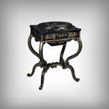 Painted wooden work table, Napoleon III period – mid 19th century