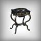Painted wooden work table, Napoleon III period – mid 19th century