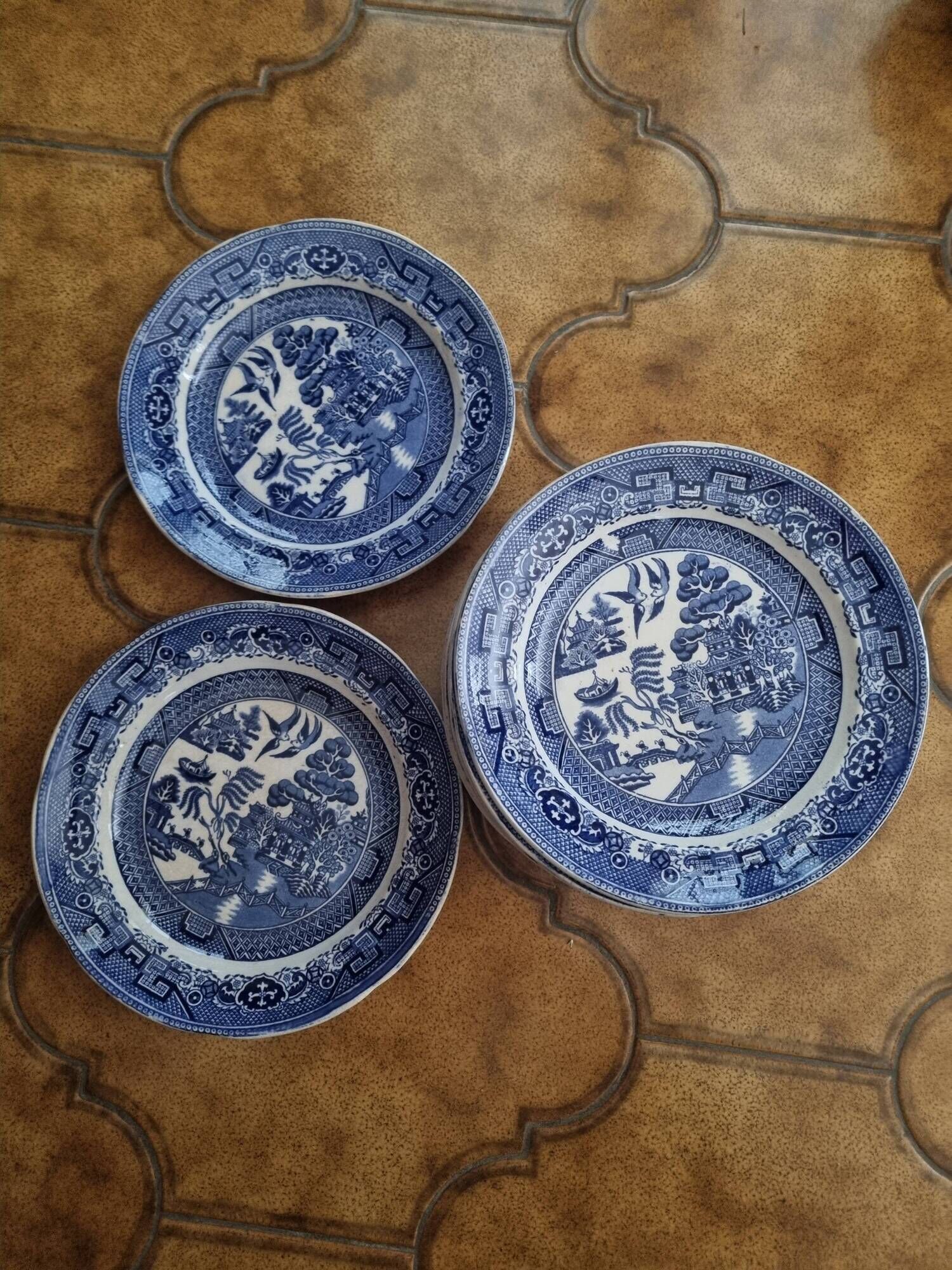 Staffordshire, Blue Willow, HulseNixon, Adderley, 19th century (or Victorian)