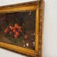 Huile sur toile nature morte aux cerises 19eme