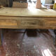 Pickled oak desk