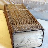 Wicker bread bin - mid-20th century