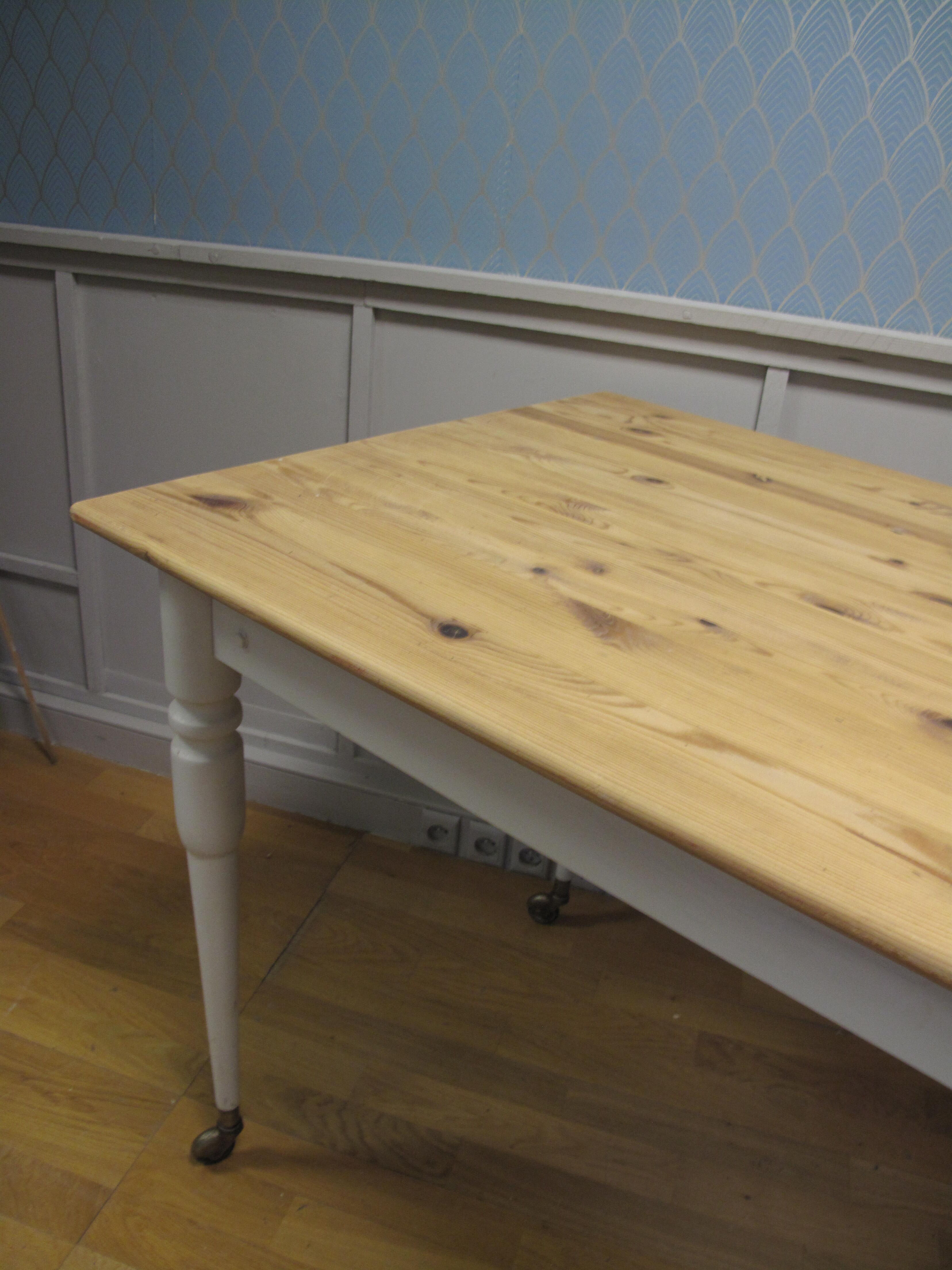 Restored vintage dining table