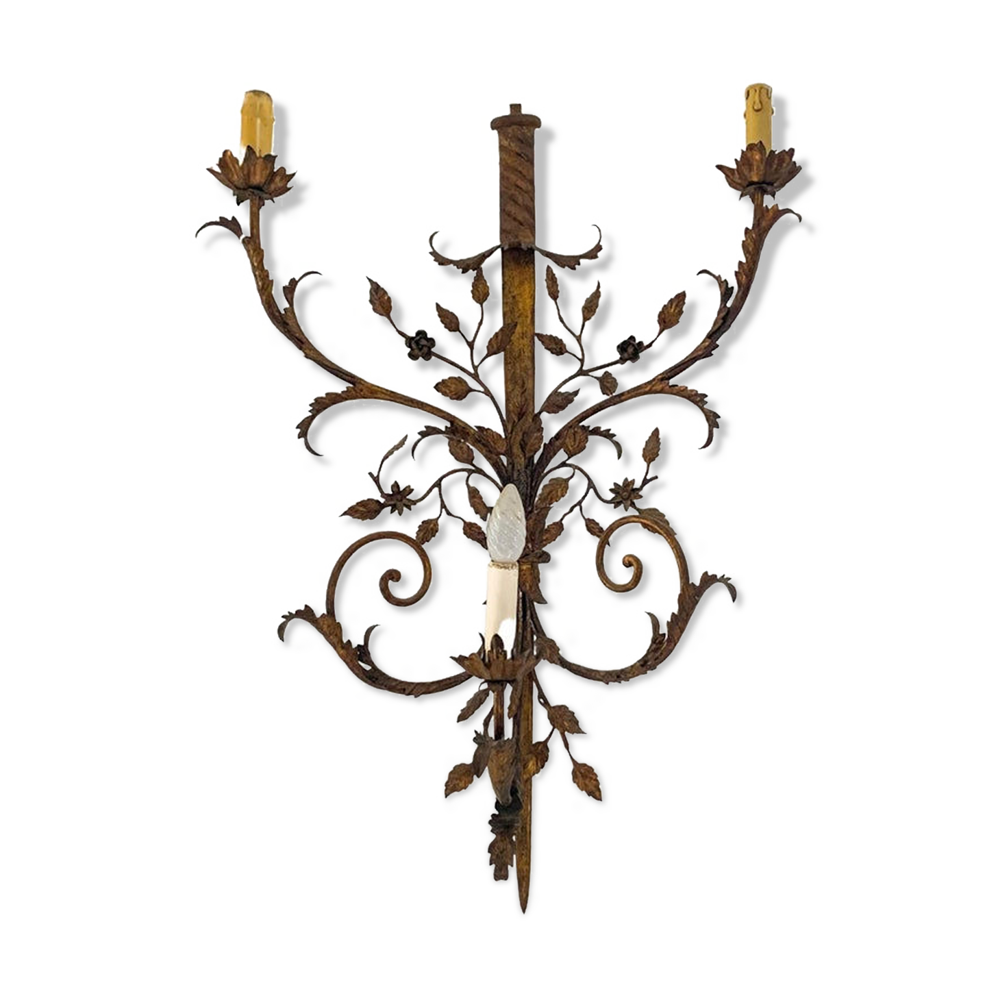 Wall lamp, sword, in the style of the baguès house, circa 1950