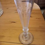 4 antique champagne flutes