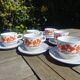 Set 6 cups/coffee cups Kiln Craft Made in England 70s