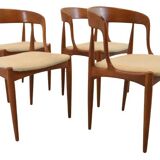Ensemble de 4 Johannes Andersen voor Uldum design deens du milieu du siècle