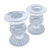 2 bougeoirs en verre mécanique par VMV Reims
