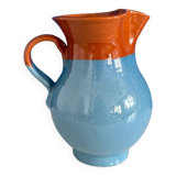 blue glazed ceramic carafe / blue glazed ceramic vase