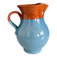 blue glazed ceramic carafe / blue glazed ceramic vase