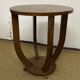 Art deco wooden pedestal table / side table