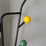 Vestiaire porte manteau boules de billard et miroir style Roger Feraud