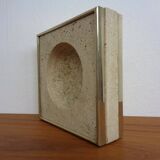 Travertine & Brass Ashtray by Fratelli Mannelli, Italy, 1970s