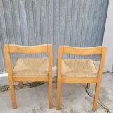 Pair of vintage Italian rope chairs - 1970s
