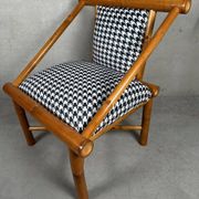 Fauteuil en bambou 'Pied De Poule'