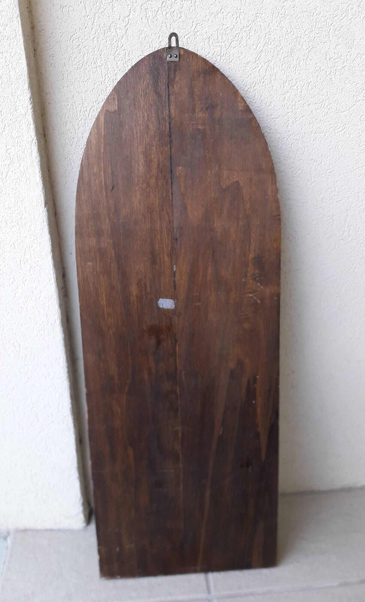 Miroir en bois et métal style médiéval