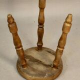Walnut tripod stool