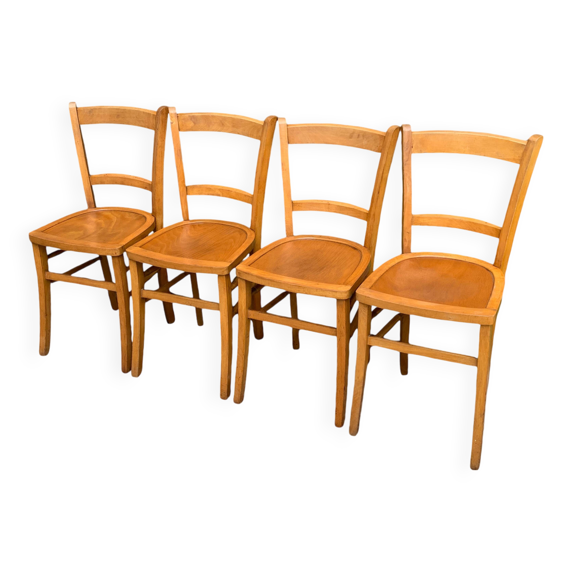 4 vintage Luterma bistro chairs 1940