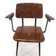 Vintage Galvanitas S16 school Chair with armrests and compass of the 1960s