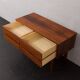 Scandinavian mid-century rosewood mirror with console, Denmark, 1960s