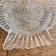6 vintage Pasabahce clear glass fish plates