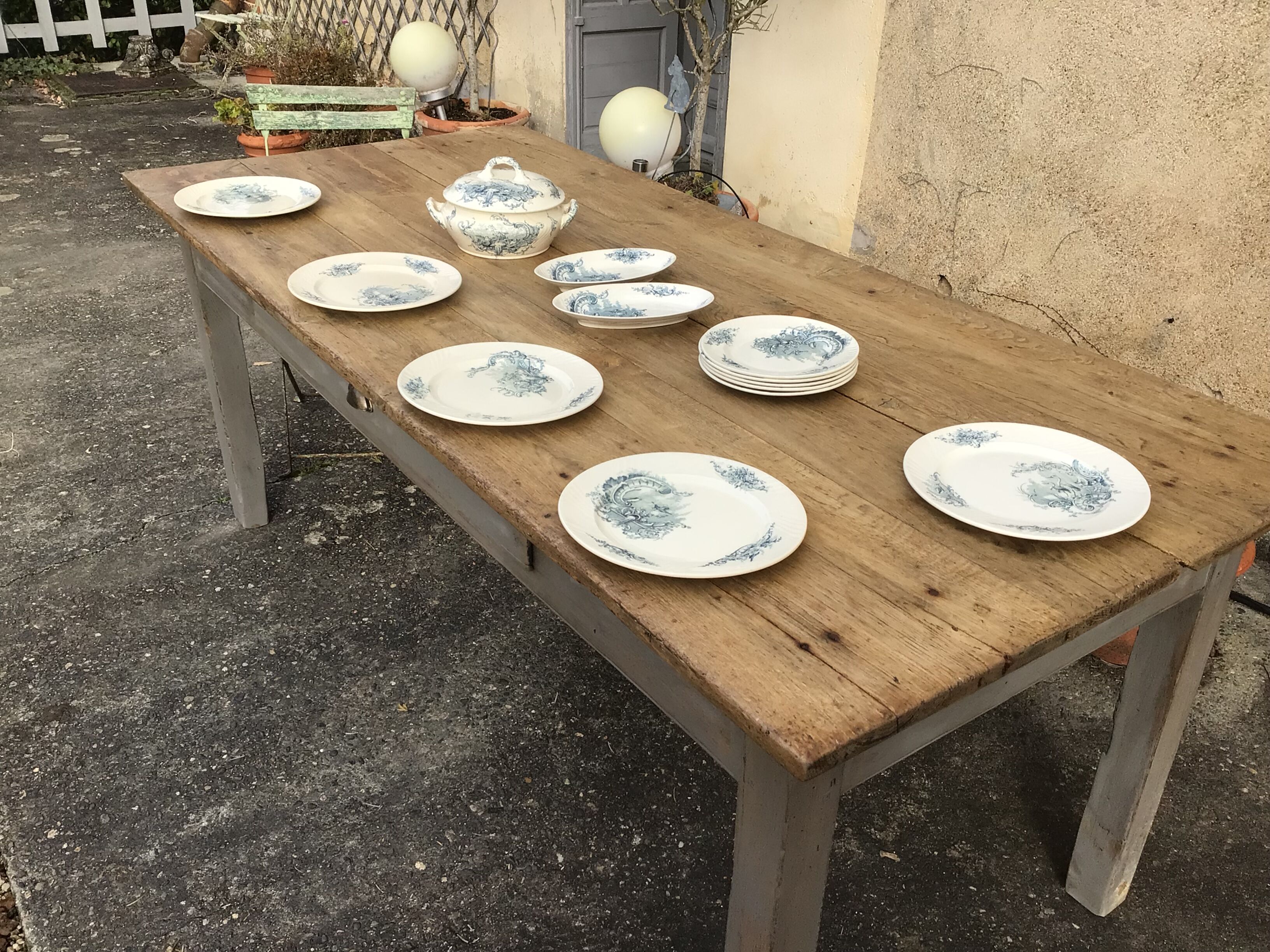 Oak farmhouse table 1m94