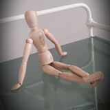 Bedside table metal glass 60s