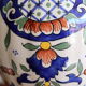 Earthenware lamp base "vieux rouen" from the Manufacture d'art Desvroise