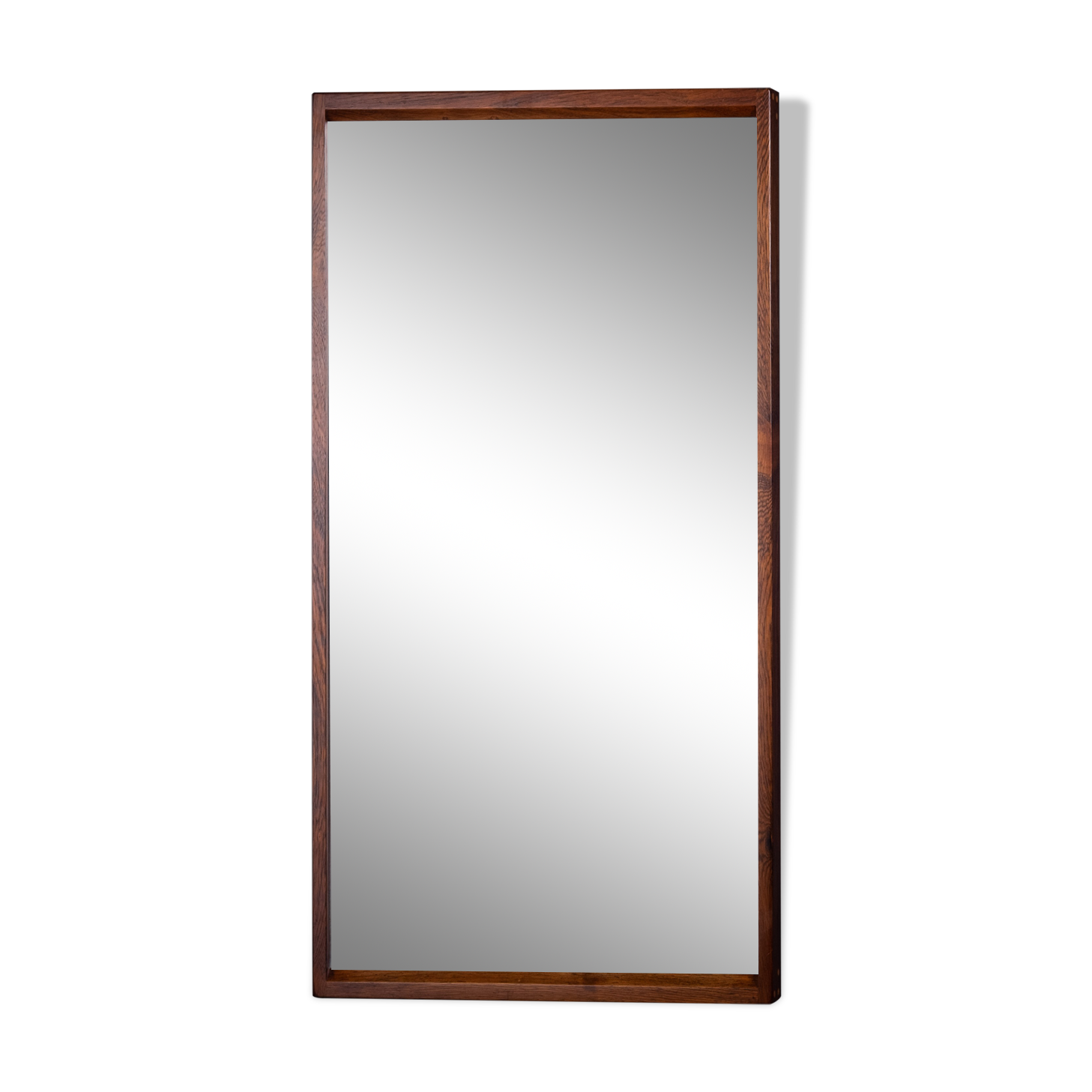 Danish Mirror with Rosewood Frame by Aksel Kjersgaard, 1960
