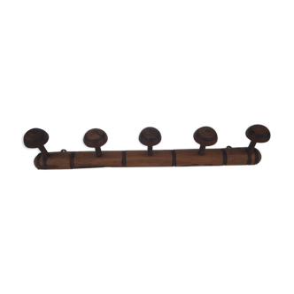 5 wooden coat rack