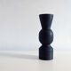Charred wood vase