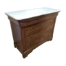 Old chest of drawers with marble