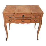 Louis XV style walnut veneer sewing table
