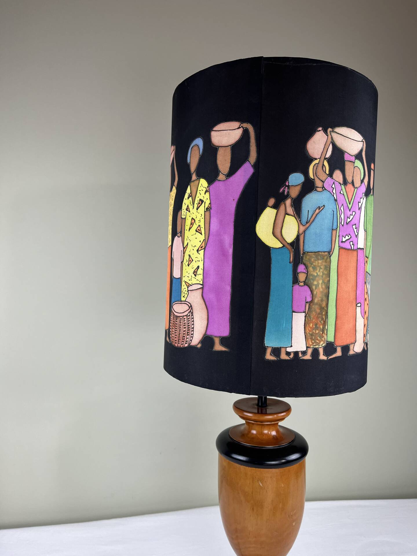 Hand-painted lampshade ambient lamp