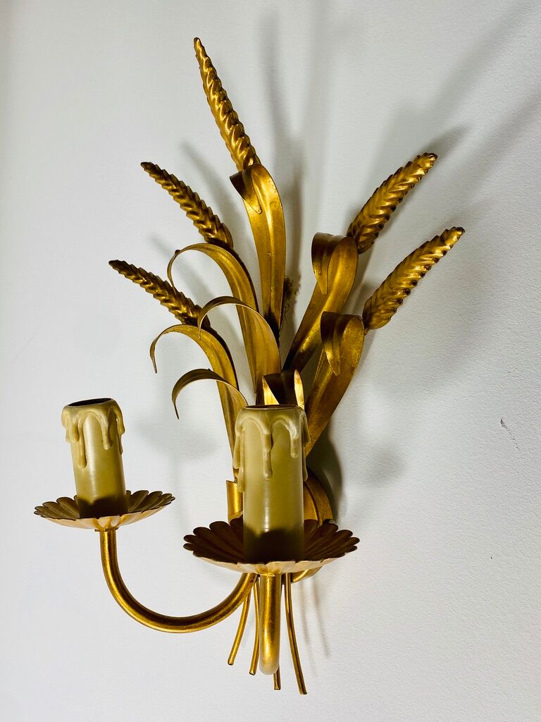 Je Fassung wheat ear wall lamp 1960/70